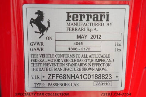 2012 Ferrari 458 Spider
