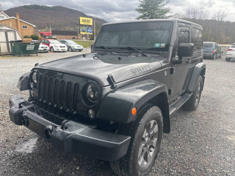 2017 Jeep Wrangler for sale at DOUG'S USED CARS in East Freedom PA