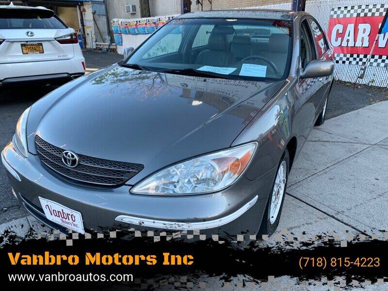 2002 Toyota Camry for sale at Vanbro Motors Inc in Staten Island NY