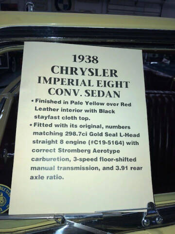 1938 Chrysler Imperial