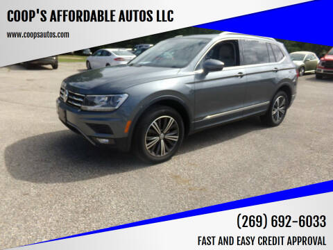 2018 Volkswagen Tiguan for sale at COOP'S AFFORDABLE AUTOS LLC in Otsego MI