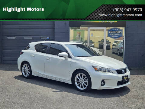2013 Lexus CT 200h for sale at Highlight Motors in Linden NJ