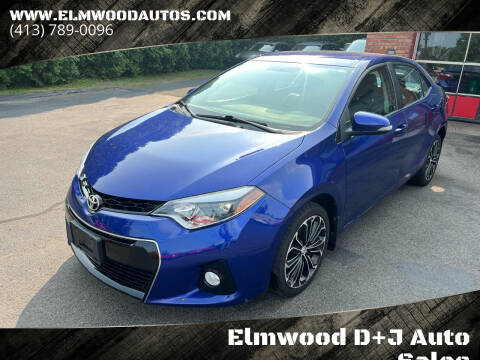 2016 Toyota Corolla for sale at Elmwood D+J Auto Sales in Agawam MA