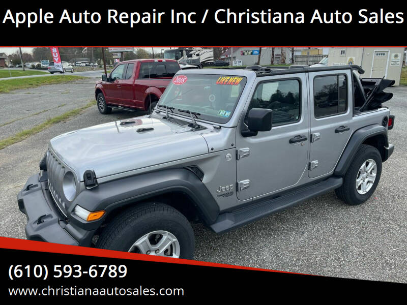 2018 Jeep Wrangler Unlimited for sale at Apple Auto Repair Inc / Christiana Auto Sales in Christiana PA
