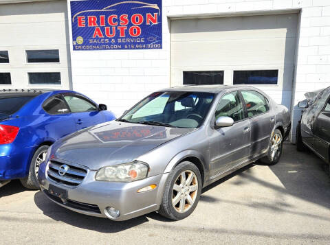 2002 Nissan Maxima for sale at Ericson Auto in Ankeny IA