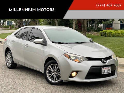 2014 Toyota Corolla for sale at MILLENNIUM MOTORS in Van Nuys CA