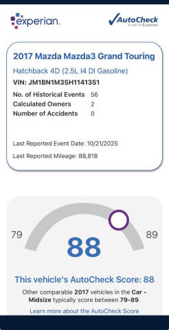 2017 Mazda MAZDA3 Grand Touring