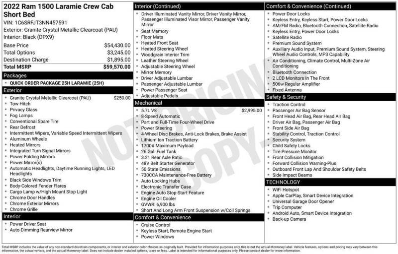 2022 RAM 1500 Laramie