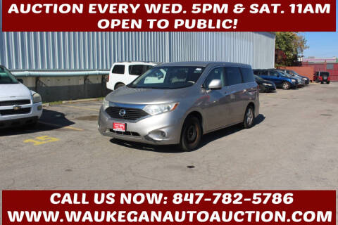 2011 Nissan Quest for sale at Waukegan Auto Auction in Waukegan IL