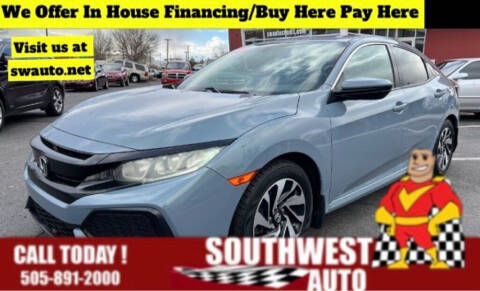 2017 Honda Civic for sale at SOUTHWEST AUTO in Albuquerque NM