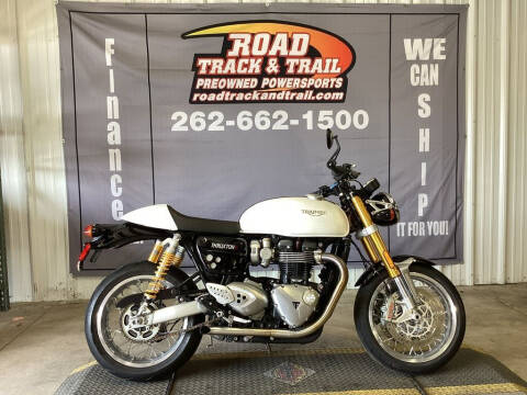 2019 Triumph Thruxton 1200 R Crystal White for sale at Road Track and Trail in Big Bend WI