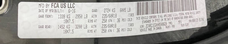 2017 Chrysler Pacifica Touring-L Plus