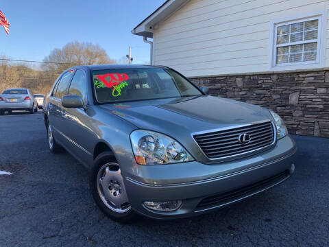 2002 Lexus LS 430 for sale at NO FULL COVERAGE AUTO SALES LLC in Austell GA