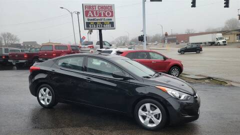 2013 Hyundai Elantra for sale at FIRST CHOICE AUTO Inc in Middletown OH