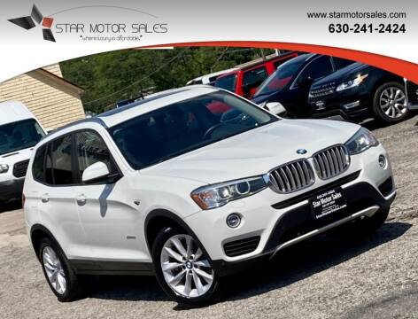 2015 BMW X3 for sale at Star Motor Sales in Downers Grove IL