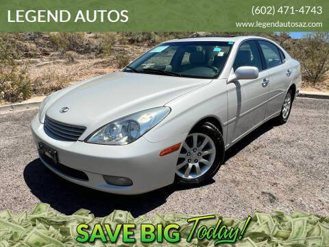 2004 Lexus ES 330 for sale at LEGEND AUTOS in Phoenix AZ