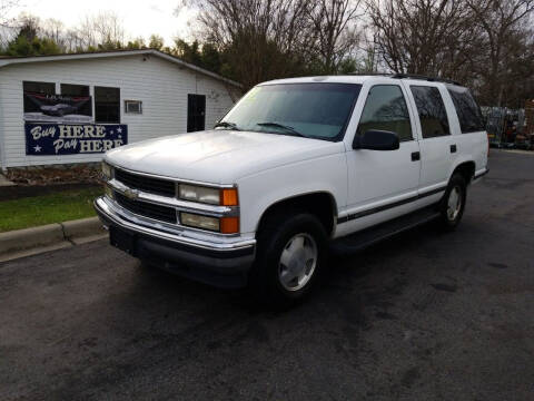 1998 Chevrolet Tahoe for sale at TR MOTORS in Gastonia NC