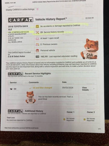 2018 Toyota RAV4 XLE