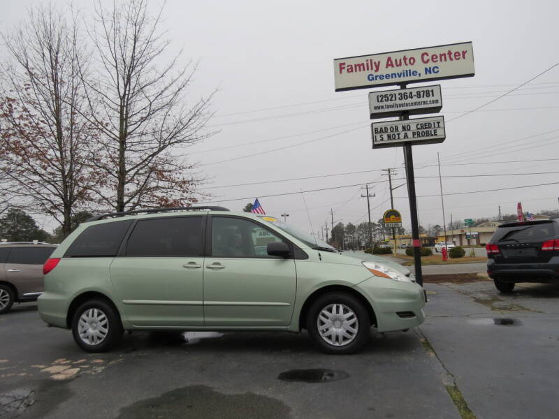 2008 Toyota Sienna for sale at FAMILY AUTO CENTER in Greenville NC