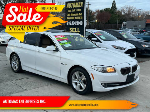 2011 BMW 5 Series for sale at AUTOMAX ENTERPRISES INC. in Roseville CA