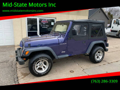1998 Jeep Wrangler for sale at Mid-State Motors Inc in Rockford MN