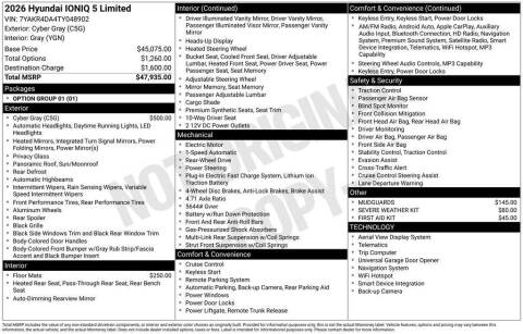 2026 Hyundai Ioniq 5 Limited