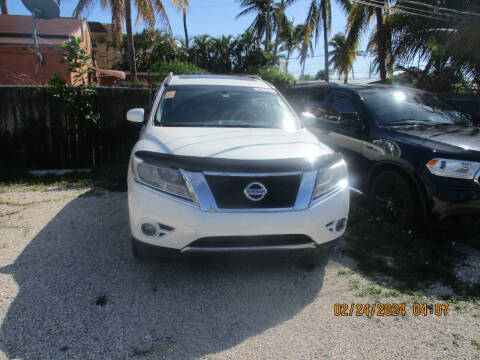 2015 Nissan Pathfinder for sale at K & V AUTO SALES LLC in Hollywood FL