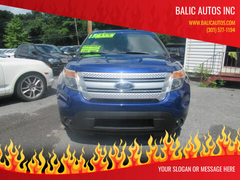 2013 Ford Explorer for sale at Balic Autos Inc in Lanham MD
