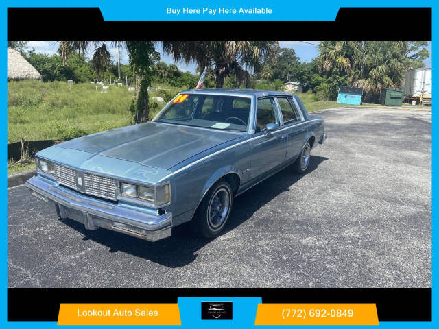 1984 Oldsmobile Cutlass Supreme for sale at Lookout Auto Sales in Stuart, FL