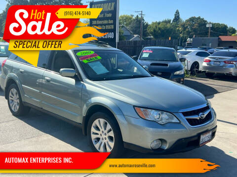 2009 Subaru Outback for sale at AUTOMAX ENTERPRISES INC. in Roseville CA