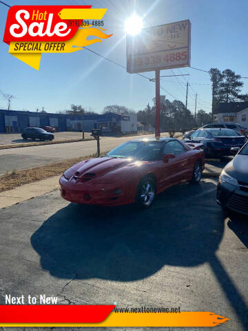 1999 Pontiac Firebird for sale at Next to New in Oxford NC