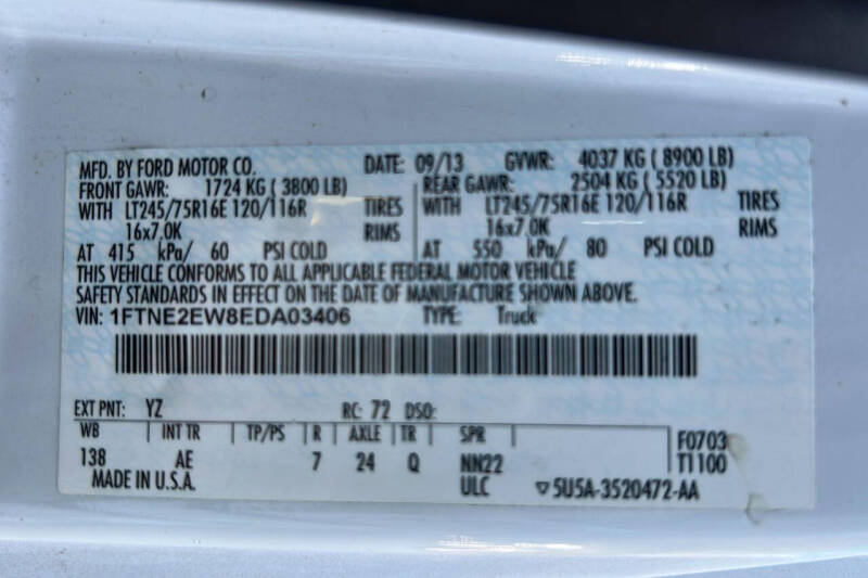 2014 Ford E-Series E-250