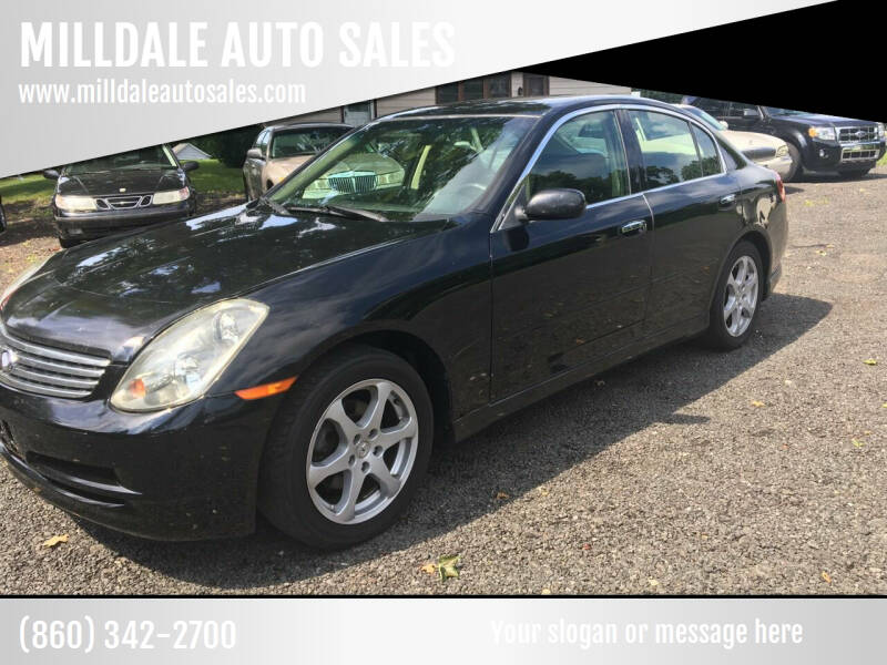2004 Infiniti G35 for sale at MILLDALE AUTO SALES in Portland CT