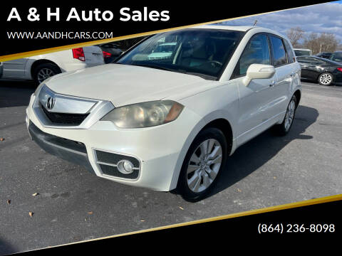 2010 Acura RDX for sale at A & H Auto Sales in Greenville SC