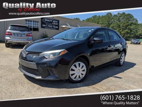 2015 Toyota Corolla for sale at Quality Auto of Collins in Collins MS