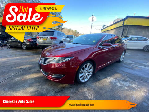 2015 Lincoln MKZ Hybrid for sale at Cherokee Auto Sales in Acworth GA