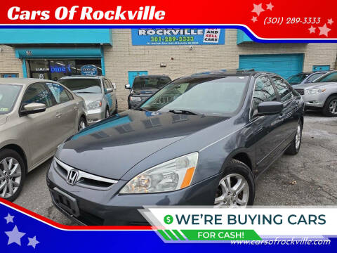 2007 Honda Accord for sale at Cars Of Rockville in Rockville MD