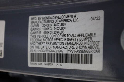 2022 Honda Accord Hybrid Touring