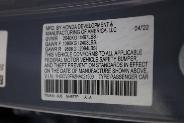 2022 Honda Accord Hybrid Touring