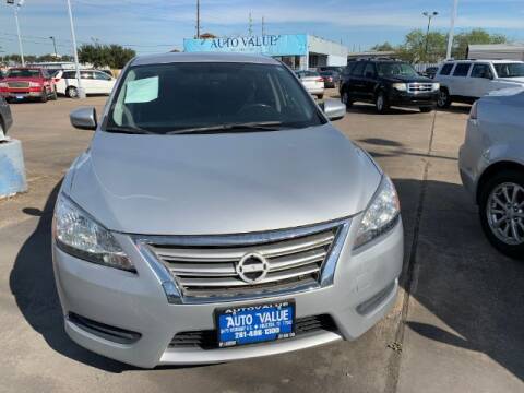2013 Nissan Sentra for sale at AUTO VALUE FINANCE INC in Stafford TX