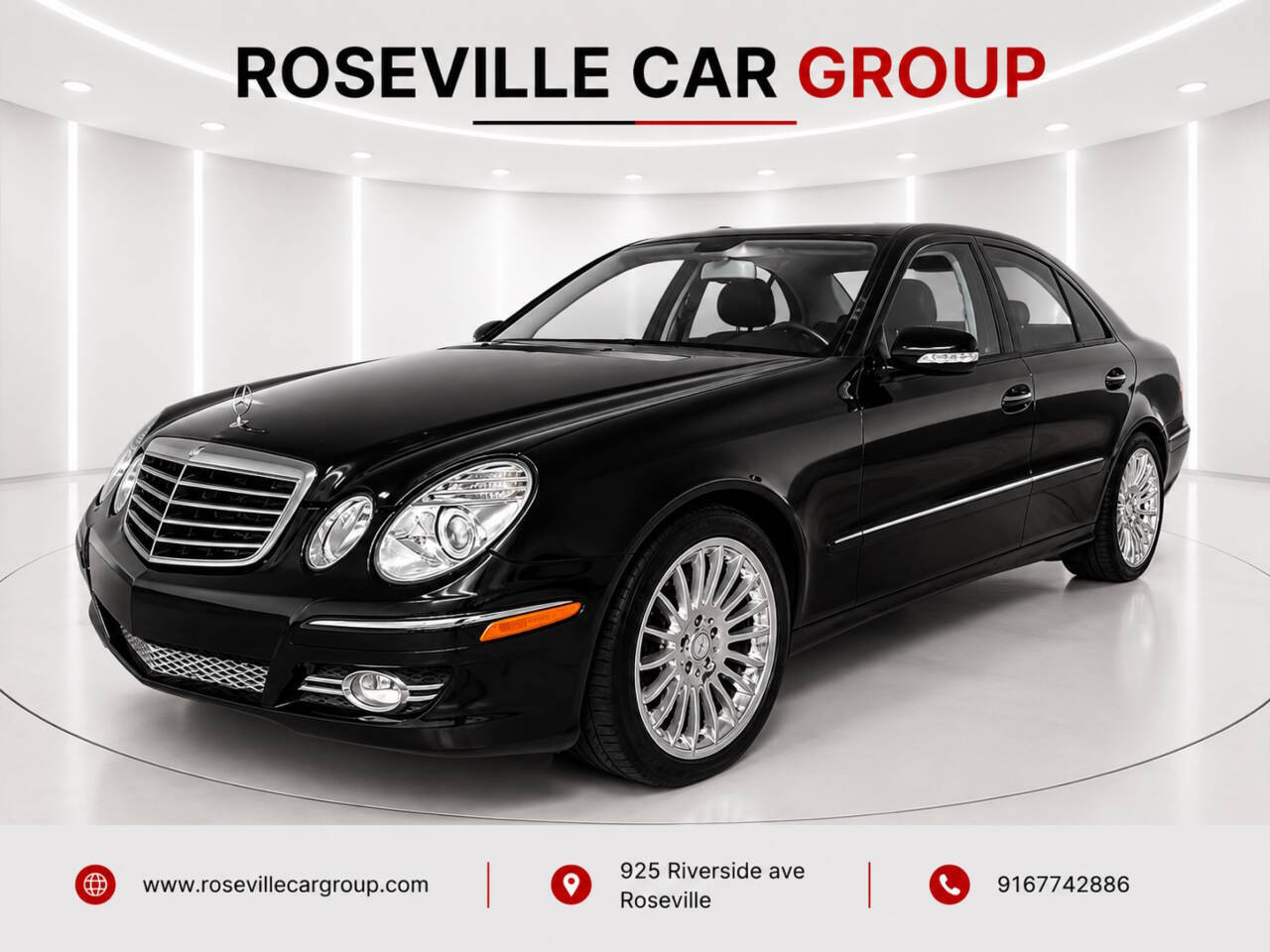 Black 2008 Mercedes-Benz E-Class E 350 E 350 4dr Sedan 2