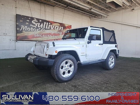 2013 Jeep Wrangler for sale at SULLIVAN MOTOR COMPANY INC. in Mesa AZ