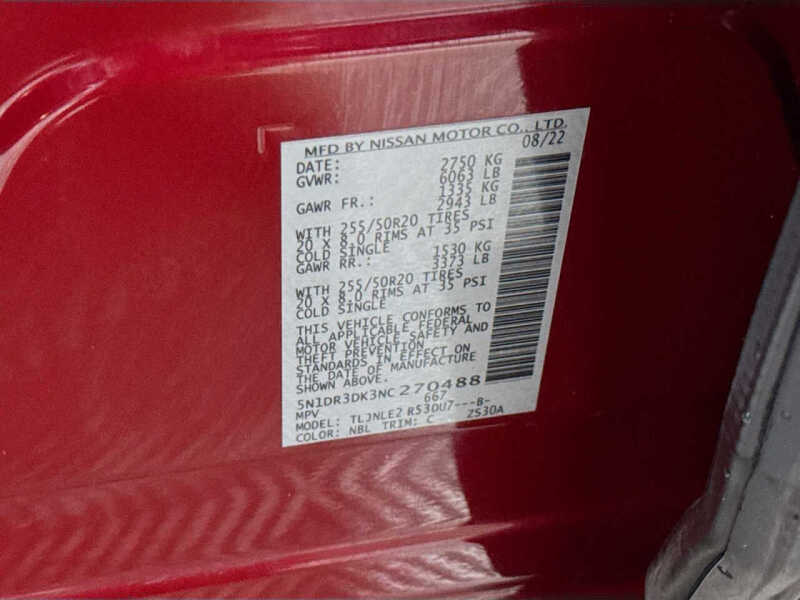 2022 Nissan Pathfinder Platinum