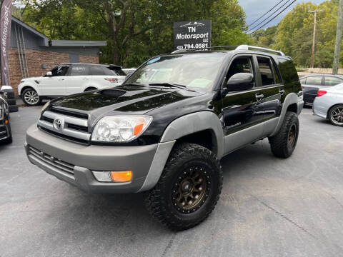 2003 Toyota 4Runner for sale at TN Motorsport LLC in Kingsport TN