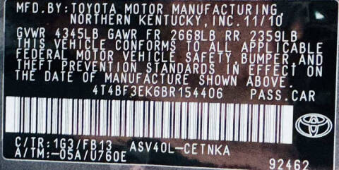 2011 Toyota Camry LE