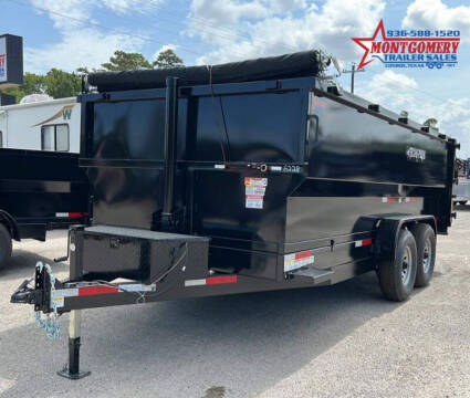 2024 Texas Pride Trailers 7'X16'X4' DUMP TRAILER BUMPER  for sale at Montgomery Trailer Sales in Conroe TX
