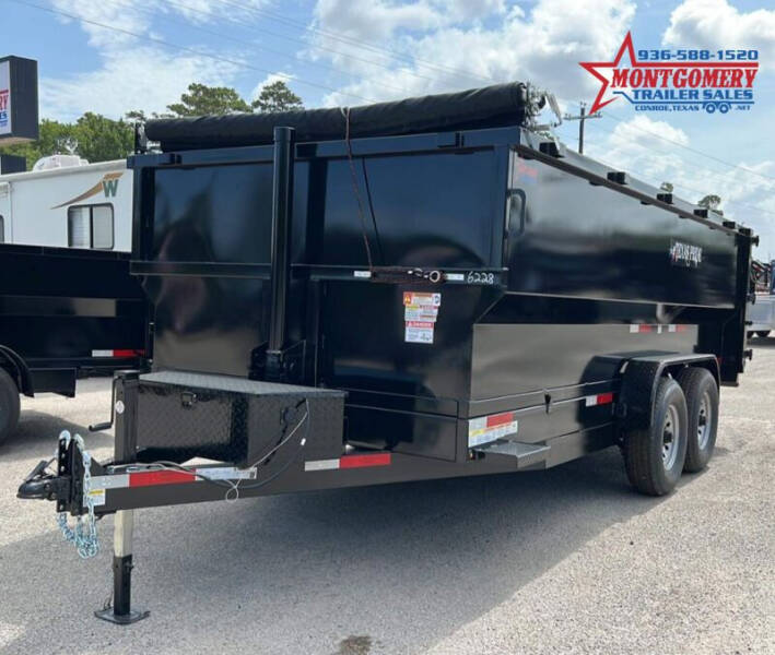 2024 Texas Pride Trailers 7'X16'X4' DUMP TRAILER BUMPER  for sale at Montgomery Trailer Sales in Conroe TX