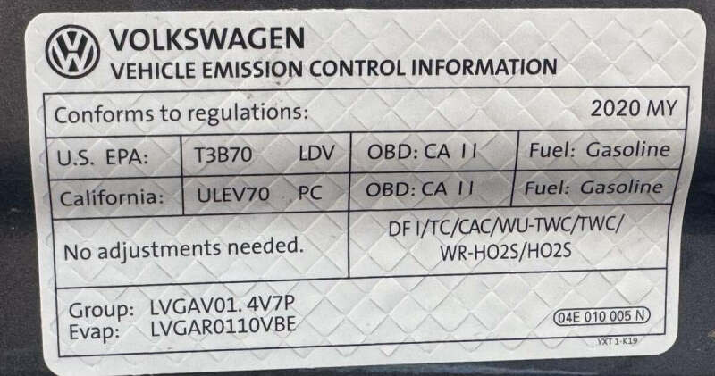 2020 Volkswagen Jetta S