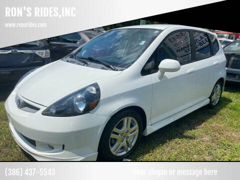2007 Honda Fit for sale at RON'S RIDES,INC in Bunnell FL