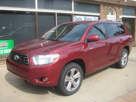 2008 Toyota Highlander for sale at Theis Motor Company in Reading OH